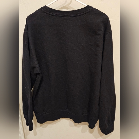 Mad Engine Mens Sweatshirt Ugly Christmas Black Snowman Long Sleeve Size Large - Picture 2 of 6